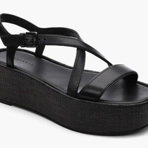 Sanctuary SA-Define Black Platform Sandals